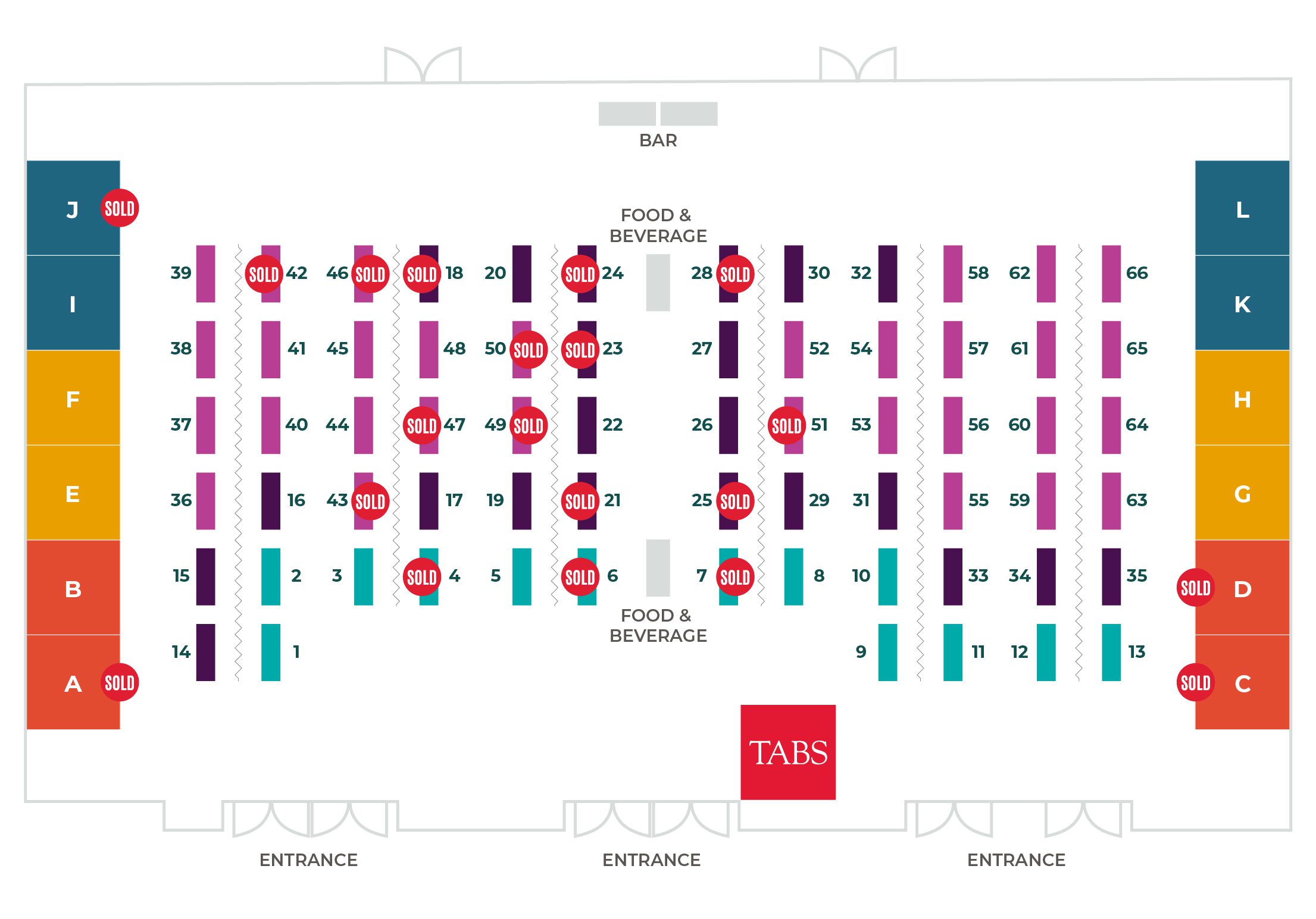 Exhibit hall map