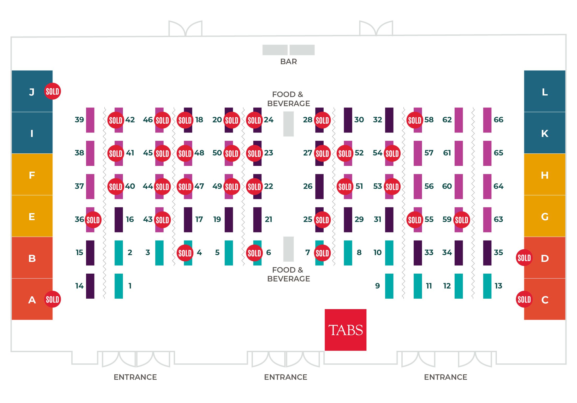 Exhibit hall map